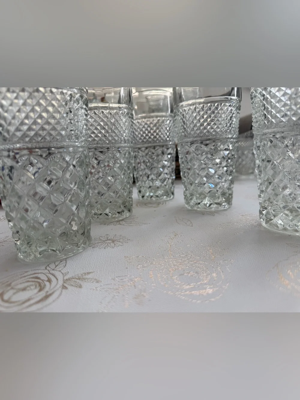 Vintage Anchor Hocking Wexford Water Goblets / Highball Glasses - Set of 5